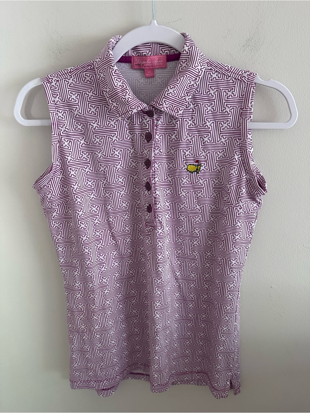 Masters magnolia lane golf sleeveless polo size XS